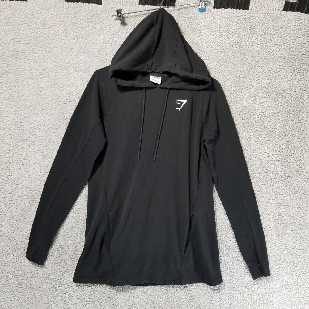 Gymshark Hoodie Womens Small Black Training Sweatshirt Fitness Gym Workout Sz XS